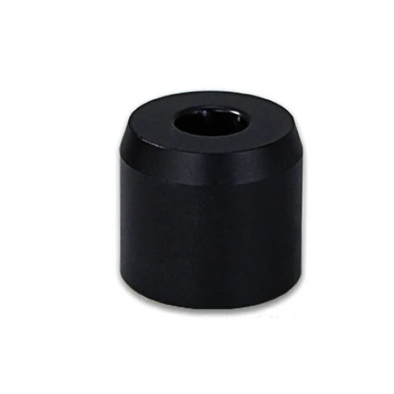 Black shaver holder on a white background