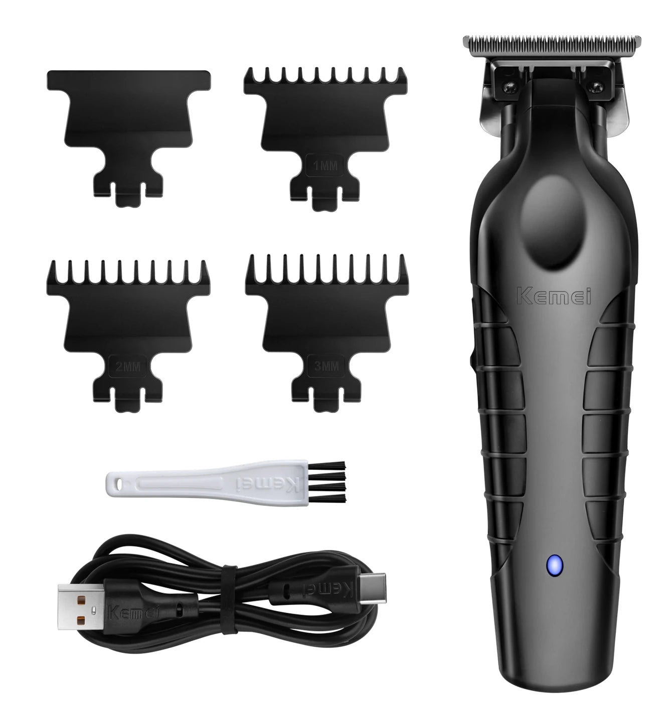Kemei 2299 adjustable fade clipper with combs