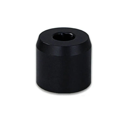 Black shaver holder on a white background